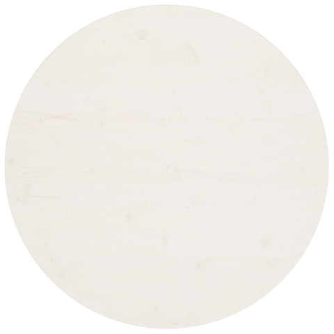 vidaXL Table Top White Ø90x2.5 cm Solid Wood Pine