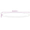 vidaXL Table Top White Ø90x2.5 cm Solid Wood Pine