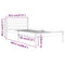 vidaXL Bed Frame without Mattress Solid Wood Pine 90x200cm White