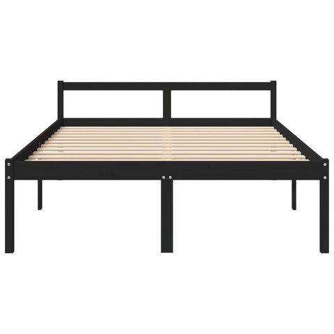 vidaXL Senior Bed without Mattress Black 150x200cm King Size