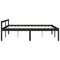vidaXL Senior Bed without Mattress Black 150x200cm King Size