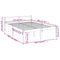 vidaXL Senior Bed without Mattress Black 150x200cm King Size