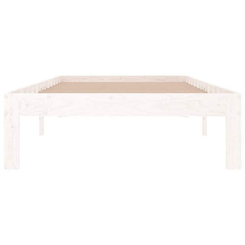 vidaXL Bed Frame without Mattress White 90x190cm Single