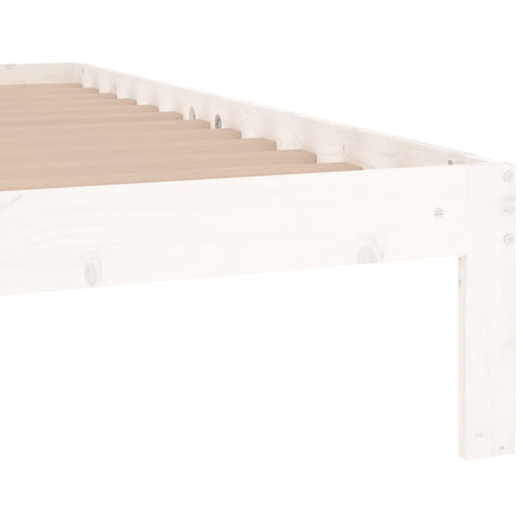 vidaXL Bed Frame without Mattress White 90x190cm Single