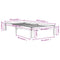 vidaXL Bed Frame without Mattress White 90x190cm Single