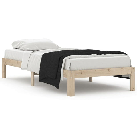 vidaXL Bed Frame without Mattress Solid Wood Pine 90x200cm