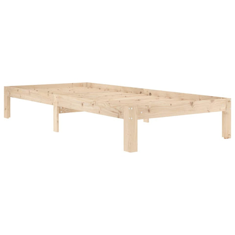 vidaXL Bed Frame without Mattress Solid Wood Pine 90x200cm