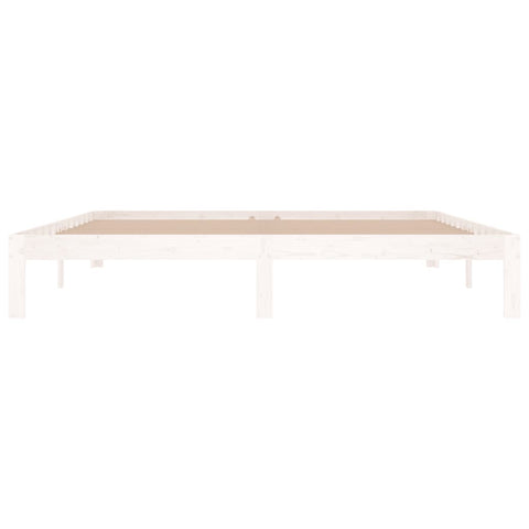 vidaXL Bed Frame without Mattress White 180x200cm Super King Size