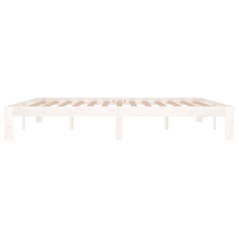vidaXL Bed Frame without Mattress White 180x200cm Super King Size