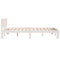 vidaXL Bed Frame without Mattress White Solid Wood Pine 120x200cm