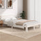 vidaXL Bed Frame without Mattress White Solid Wood Pine 120x200cm