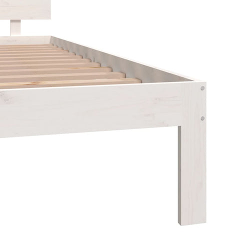 vidaXL Bed Frame without Mattress White 180x200cm Super King Size