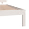 vidaXL Bed Frame without Mattress White Solid Wood Pine 200x200cm