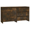 vidaXL 2 Piece Sideboard Smoked Oak Engineered Wood
