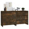 vidaXL 2 Piece Sideboard Smoked Oak Engineered Wood