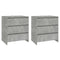 vidaXL 3 Piece Sideboard Concrete Grey Engineered Wood