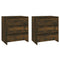 vidaXL 3 Piece Sideboard Smoked Oak Engineered Wood