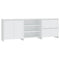vidaXL 3 Piece Sideboard White Engineered Wood