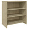 vidaXL 2 Piece Sideboard Sonoma Oak Engineered Wood
