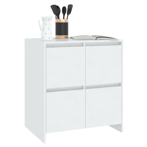 vidaXL Sideboards 2 pcs White 70x41x75 cm Engineered Wood