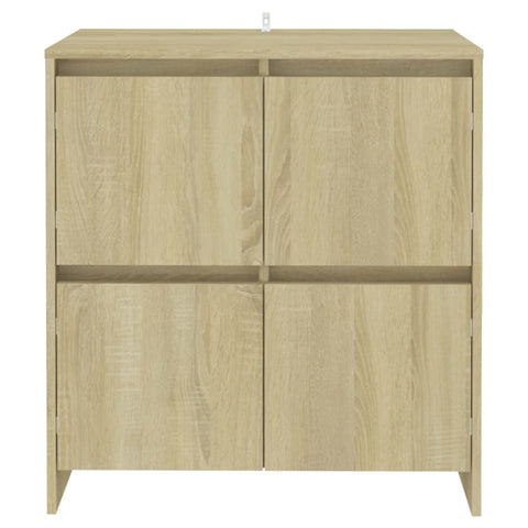 vidaXL Sideboards 2 pcs Sonoma Oak 70x41x75 cm Engineered Wood
