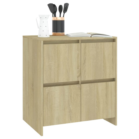 vidaXL Sideboards 2 pcs Sonoma Oak 70x41x75 cm Engineered Wood