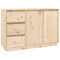vidaXL Sideboard 111x34x75 cm Solid Wood Pine