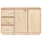 vidaXL Sideboard 111x34x75 cm Solid Wood Pine
