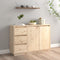 vidaXL Sideboard 111x34x75 cm Solid Wood Pine