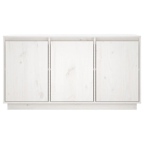 vidaXL Sideboard White 111x34x60 cm Solid Wood Pine