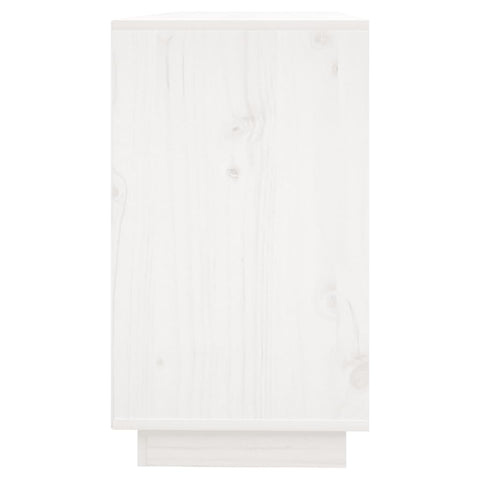 vidaXL Sideboard White 111x34x60 cm Solid Wood Pine