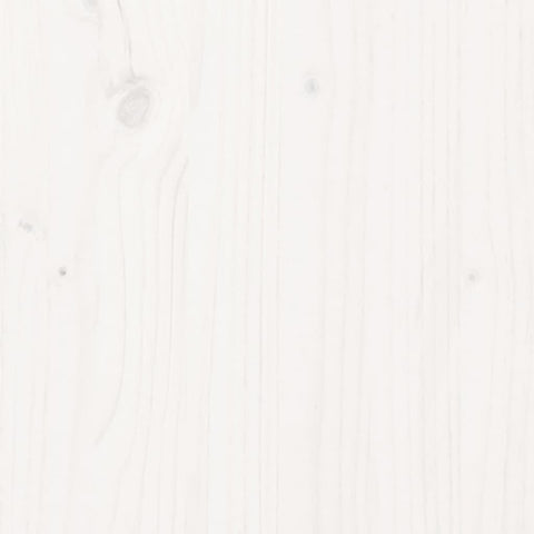 vidaXL Sideboard White 111x34x60 cm Solid Wood Pine