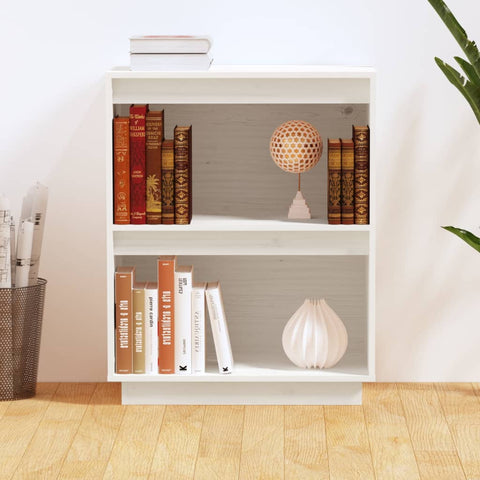 vidaXL Console Cabinet White 60x34x75 cm Solid Wood Pine