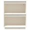vidaXL Console Cabinet White 60x34x75 cm Solid Wood Pine