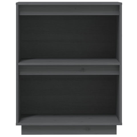 vidaXL Console Cabinet Grey 60x34x75 cm Solid Wood Pine