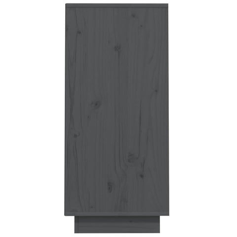 vidaXL Console Cabinet Grey 60x34x75 cm Solid Wood Pine