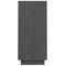 vidaXL Console Cabinet Grey 60x34x75 cm Solid Wood Pine