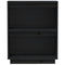 vidaXL Console Cabinet Black 60x34x75 cm Solid Wood Pine