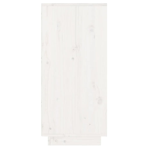 vidaXL Console Cabinet White 60x34x75 cm Solid Wood Pine