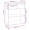 vidaXL Console Cabinet White 60x34x75 cm Solid Wood Pine