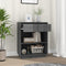 vidaXL Console Cabinet Grey 60x34x75 cm Solid Wood Pine