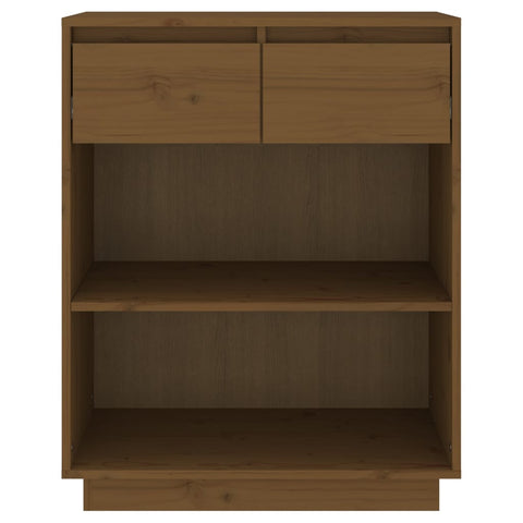 vidaXL Console Cabinet Honey Brown 60x34x75 cm Solid Wood Pine