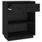 vidaXL Console Cabinet Black 60x34x75 cm Solid Wood Pine