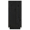 vidaXL Console Cabinet Black 60x34x75 cm Solid Wood Pine