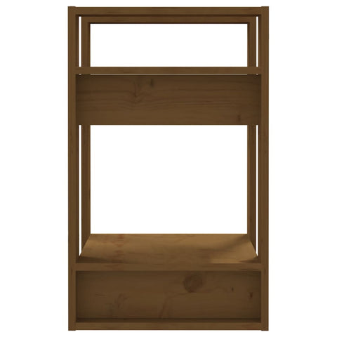vidaXL Book Cabinet/Room Divider Honey Brown 41x35x57 cm Solid Wood Pine