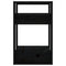 vidaXL Book Cabinet/Room Divider Black 41x35x57 cm Solid Wood Pine