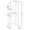 vidaXL Book Cabinet/Room Divider White 41x35x91 cm Solid Wood Pine