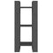 vidaXL Book Cabinet/Room Divider Grey 41x35x91 cm Solid Wood Pine
