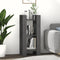 vidaXL Book Cabinet/Room Divider Grey 41x35x91 cm Solid Wood Pine