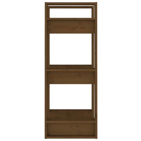 vidaXL Book Cabinet/Room Divider Honey Brown 41x35x91 cm Solid Wood